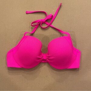 aerie Blakely Hot Pink Bikini Top Size 34D